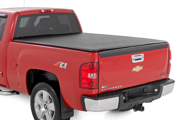 Rough Country Soft Roll Up Bed Cover 6'7" Bed For Chevy GMC 1500 2500 07-13