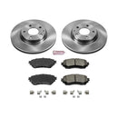 PowerStop OE Stock Replacement Low-Dust Ceramic Brake Pad and Rotor Kit