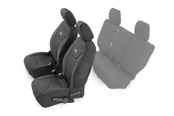 Rough Country Front Seat Covers For Jeep Wrangler JK 13-18