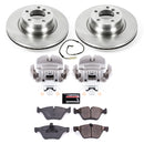 PowerStop OE Stock Replacement Low-Dust Ceramic Brake Pad, Rotor and Caliper Kit