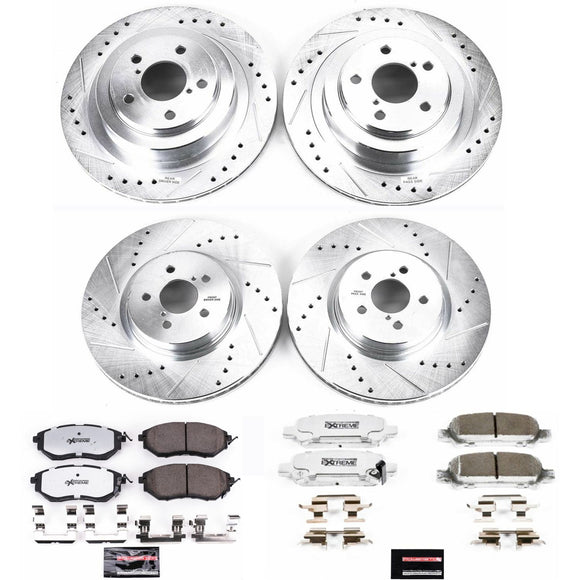 PowerStop Z26 Street Performance Ceramic Brake Pad and Drilled & Slotted Rotor K