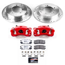 PowerStop Z26 Street Performance Ceramic Brake Pad, Drilled Slotted Rotor, and C