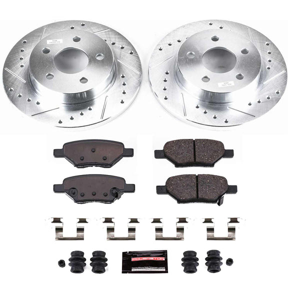 PowerStop Z23 Daily Driver Carbon-Fiber Ceramic Brake Pad and Drilled & Slotted