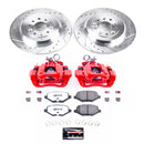 PowerStop Z36 Truck and SUV Ceramic Brake Pad, Drilled & Slotted Rotor, and Cali