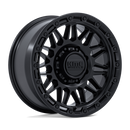 18x9 KMC KM555 Attack Matte Black 8x170 ET0 CB125.1 Wheel Rim