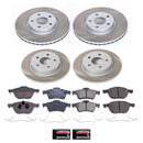 PowerStop Semi-Coated Rotor and Low-Dust Ceramic Brake Pad Kit