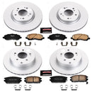 PowerStop Genuine Geomet Coated Rotor and Low-Dust Ceramic Brake Pad Kit
