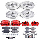 PowerStop Z23 Daily Driver Carbon-Fiber Ceramic Pads Drilled & Slotted Rotor & C