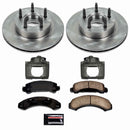 PowerStop OE Stock Replacement Low-Dust Ceramic Brake Pad, Rotor and Caliper Kit