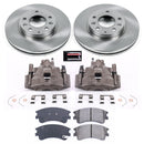 PowerStop OE Stock Replacement Low-Dust Ceramic Brake Pad, Rotor and Caliper Kit