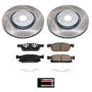 PowerStop Semi-Coated Rotor and Low-Dust Ceramic Brake Pad Kit