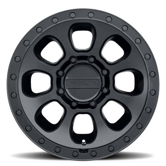 18x9 Raceline 961B Bolt Satin Black 8x165.1 ET18 CB130.81 Wheel