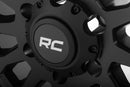 17x8.5 Rough Country 87 Series Black/Machined Wheel 6x5.5 ET0 CB4.173