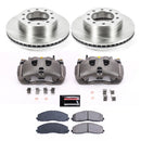 PowerStop OE Stock Replacement Low-Dust Ceramic Brake Pad, Rotor and Caliper Kit