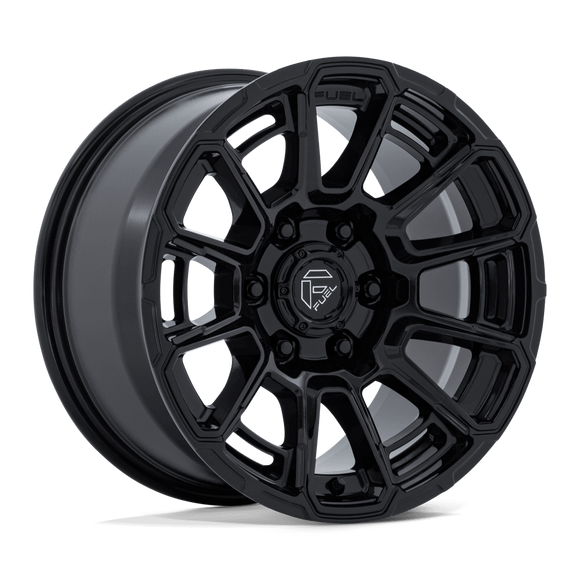 17x9 Fuel FC910 Foxhound Gloss Black 6x139.7 ET1 CB106.1 Wheel Rim
