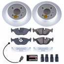 PowerStop Genuine Geomet Coated Rotor and Carbon-Fiber Ceramic Brake Pad Kit