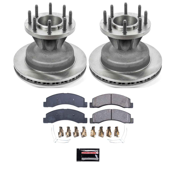 PowerStop OE Stock Replacement Low-Dust Ceramic Brake Pad and Rotor Kit