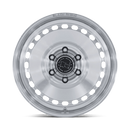 17x8.5 Black Rhino BR036 Basin Gloss Silver 6x139.7 ET0 Wheel