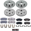 PowerStop OE Stock Replacement Low-Dust Ceramic Brake Pad and Rotor Kit