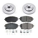 PowerStop OE Stock Replacement Low-Dust Ceramic Brake Pad and Rotor Kit