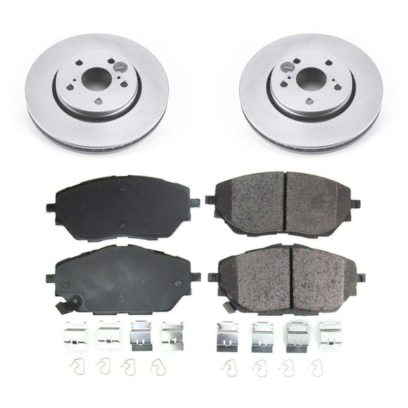 PowerStop OE Stock Replacement Low-Dust Ceramic Brake Pad and Rotor Kit