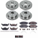PowerStop OE Stock Replacement Low-Dust Ceramic Brake Pad and Rotor Kit