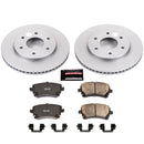 PowerStop Genuine Geomet Coated Rotor and Low-Dust Ceramic Brake Pad Kit