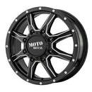 20X8.25 Moto Metal MO995 Satin Black Milled - Front 8X210 ET127 wheel/rim-3