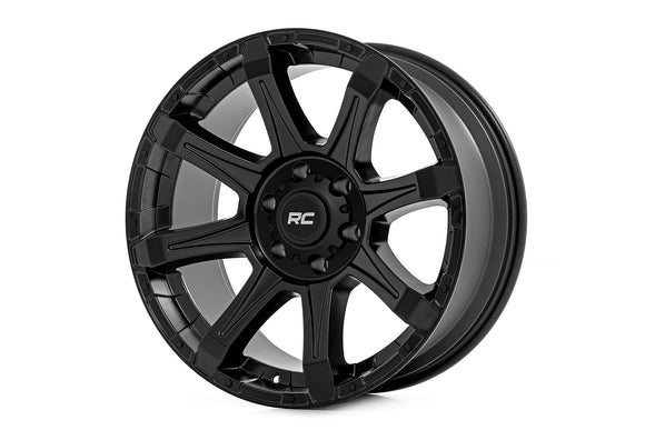 20x9 Rough Country 81 Series Semi Gloss Black 6x135 ET0 Wheel Rim