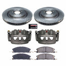PowerStop OE Stock Replacement Low-Dust Ceramic Brake Pad, Rotor and Caliper Kit