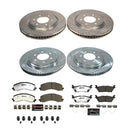 PowerStop Z36 Carbon-Fiber Ceramic Brake Pad with Drilled and Slotted Rotor Kit