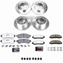 PowerStop Z36 Carbon-Fiber Ceramic Brake Pad with Drilled and Slotted Rotor Kit