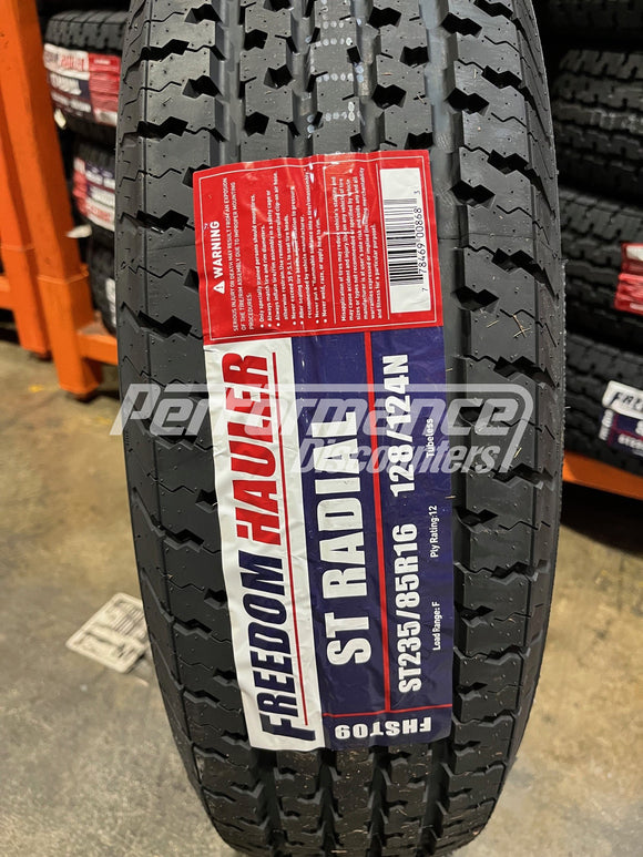 Freedom Hauler ST Radial Trailer Tire 235/85R16 LRF 128L 235/85-16 2358516