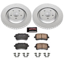 PowerStop Genuine Geomet Coated Rotor and Carbon-Fiber Ceramic Brake Pad Kit
