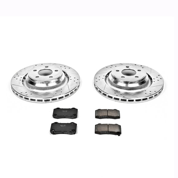 PowerStop Z23 Daily Driver Carbon-Fiber Ceramic Brake Pad and Drilled & Slotted
