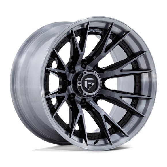 24x12 Fuel Off-Road FC402 Catalyst Gloss Black Gray Tint 8x180 ET-44 Wheel