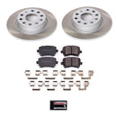 PowerStop Semi-Coated Rotor and Low-Dust Ceramic Brake Pad Kit