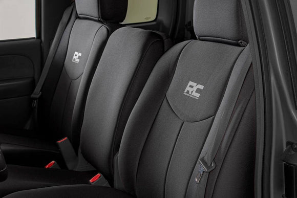 Rough Country Seat Covers Front 40/40/20 and Rear Full Bench For Chevy GMC 1500 99-06