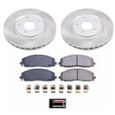 PowerStop Semi-Coated Rotor and Low-Dust Ceramic Brake Pad Kit