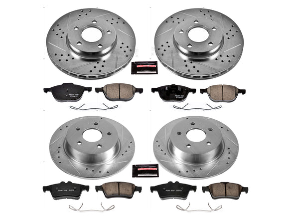 PowerStop Z23 Daily Driver Carbon-Fiber Ceramic Brake Pad and Drilled & Slotted
