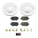 PowerStop Genuine Geomet Coated Rotor and Low-Dust Ceramic Brake Pad Kit