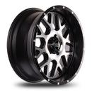 20x9 Mudder Trucker MT859 Mutiny Black Machined 5x127 5x5 ET0 Wheel Rim-3