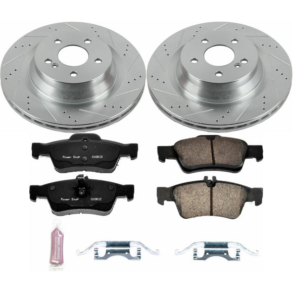 PowerStop Z23 Daily Driver Carbon-Fiber Ceramic Brake Pad and Drilled & Slotted