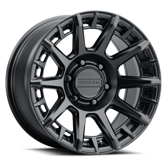 18x9 Raceline 964SB Vector Satin Black 6x139.7 ET18 CB106.1 Wheel