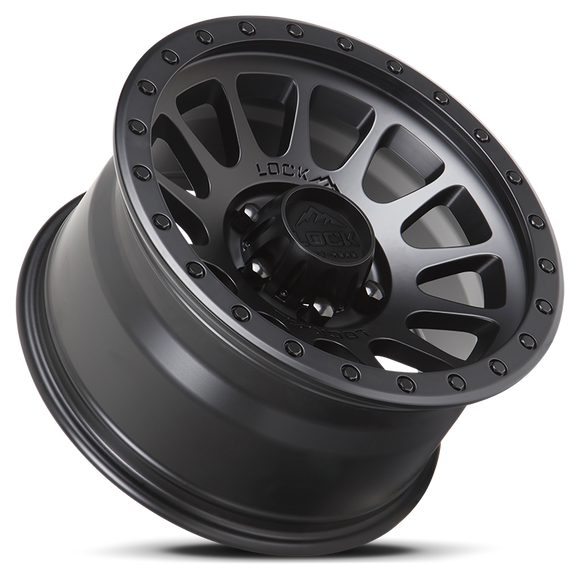 20x10 Lock Off-Road Yosemite Matte Black Ring 5x127 5x5 ET-18 Wheel Rim