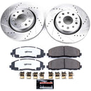 PowerStop Z36 Carbon-Fiber Ceramic Brake Pad with Drilled and Slotted Rotor Kit