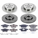 PowerStop OE Stock Replacement Low-Dust Ceramic Brake Pad and Rotor Kit