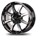 20x9 Mudder Trucker MT513 Breakover Black Machined 8x165 ET18 Wheel Rim-2