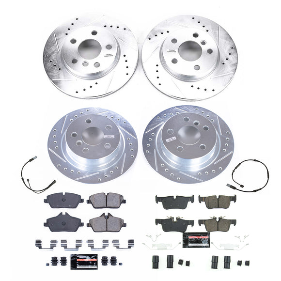 PowerStop Z23 Daily Driver Carbon-Fiber Ceramic Brake Pad and Drilled & Slotted