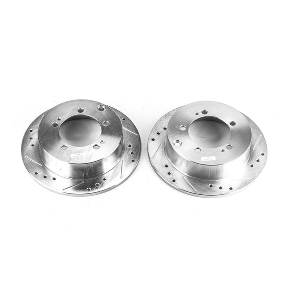 PowerStop Evolution Drilled Slotted Rotors Pair Rear For Eagle Talon